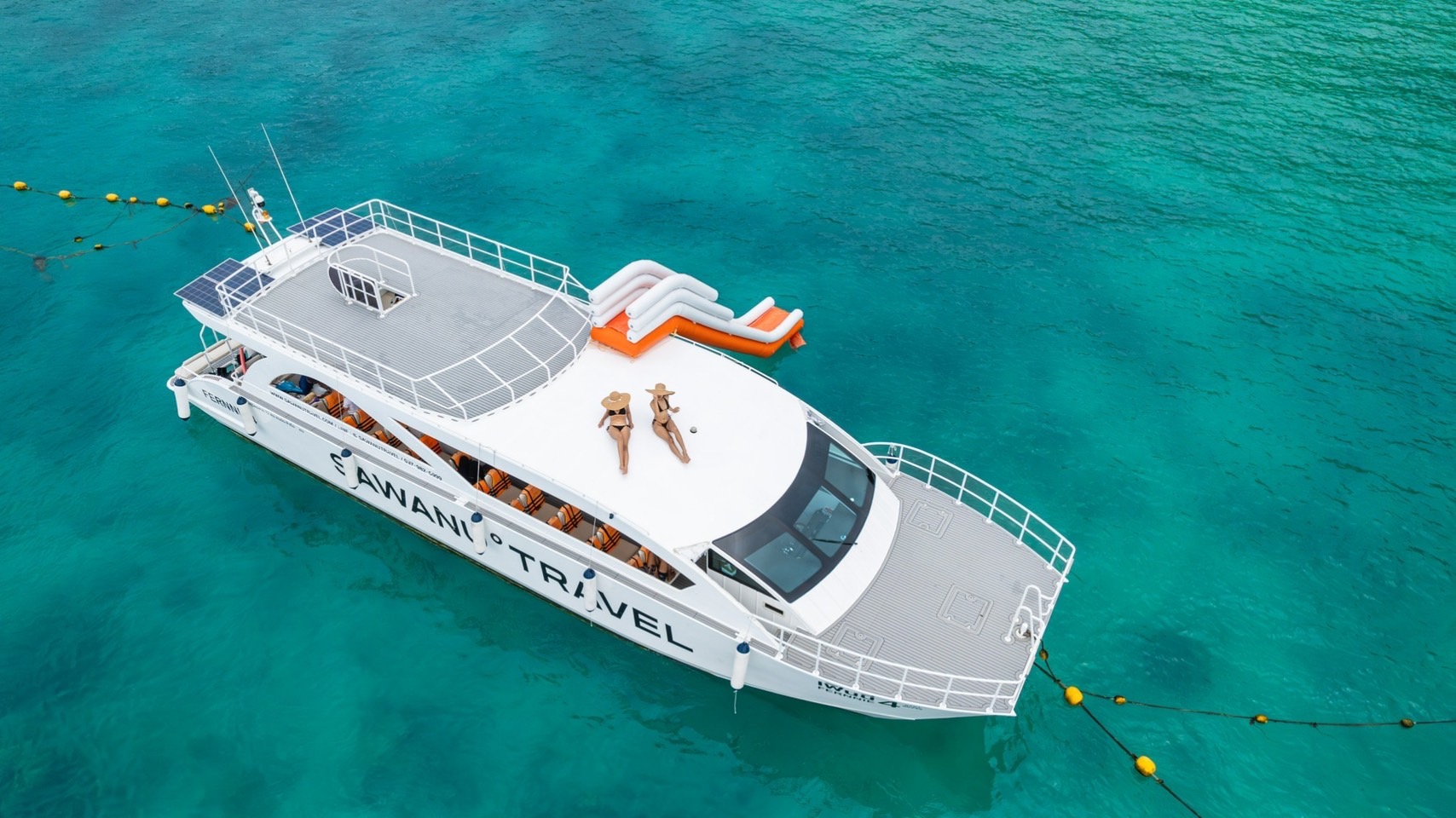 Phi Phi Islands – Khai Island with Buffet Lunch by Premium peed Catamaran + Water Slider